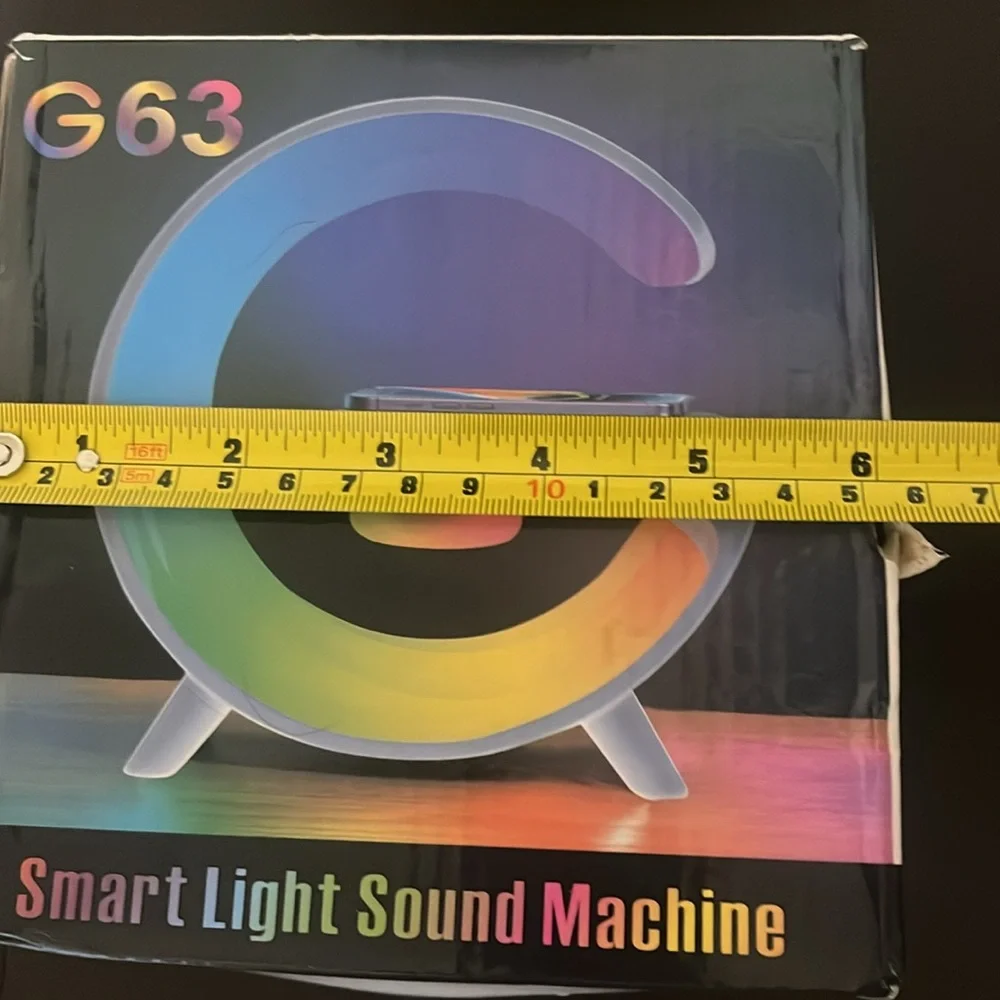 Smart Light, Phone Charger, Wireless Charging- Sound Machine Big G New In Box